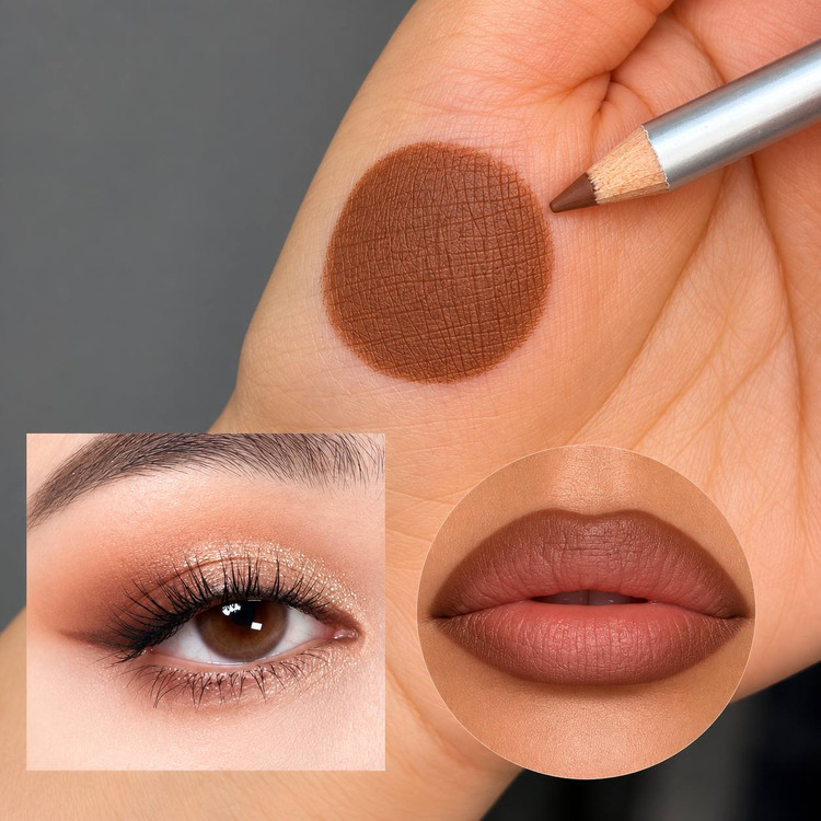 خط لب قهوه ای بارین